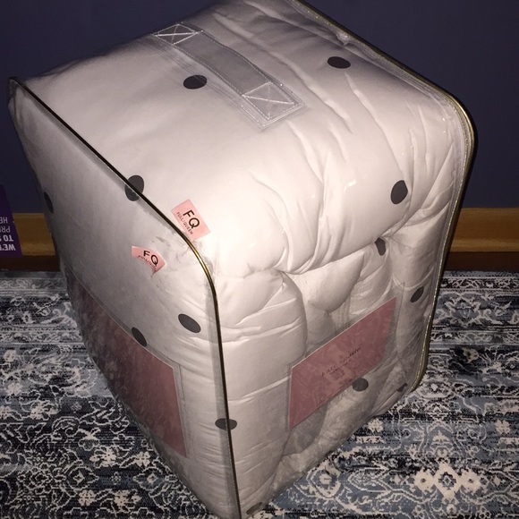 Kate spade grey polka dot full queen comforter set - Picture 3 of 6